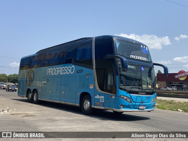 Auto Viação Progresso 6259 na cidade de Goianinha, Rio Grande do Norte, Brasil, por Alison Diego Dias da Silva. Número da foto: #12350551.