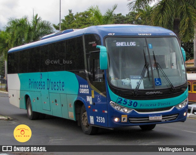 Princesa D'Oeste Fretamento e Turismo 2530 na cidade de Jaguariúna, São Paulo, Brasil, por Wellington Lima. Número da foto: #12354208.
