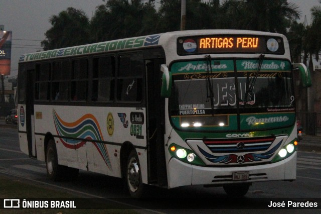 Cooperativa de Transporte Elseno Ko Che Ltda - Linea 101 0831 na cidade de Mariano Roque Alonso, Central, Paraguai, por José Paredes. Número da foto: #12354701.
