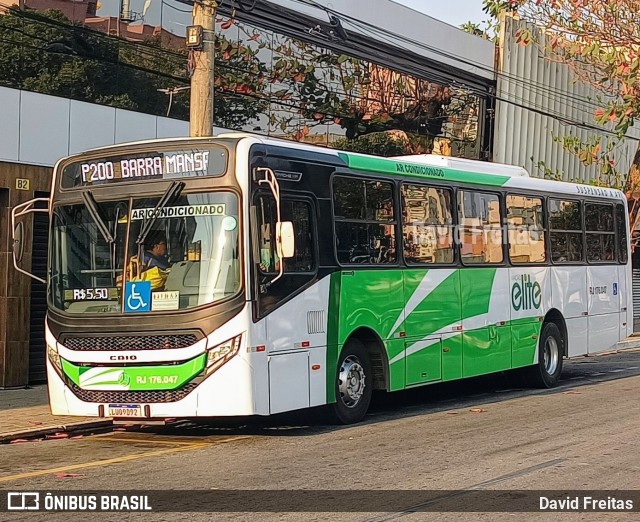 Viação Elite RJ 176.047 na cidade de Volta Redonda, Rio de Janeiro, Brasil, por David Freitas. Número da foto: #12354549.