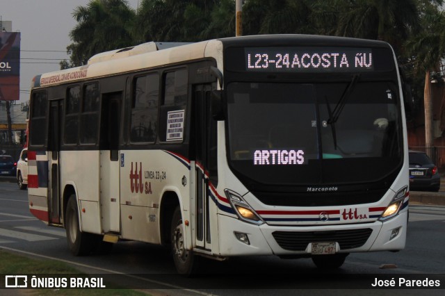 TTL S.A. - Transporte y Turismo Lambaré - Líneas 23-24-31 y 33 1607 na cidade de Mariano Roque Alonso, Central, Paraguai, por José Paredes. Número da foto: #12351591.