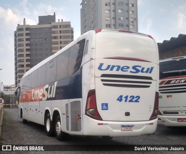Unesul de Transportes 4122 na cidade de Bento Gonçalves, Rio Grande do Sul, Brasil, por David Verissimo Jsauro. Número da foto: #12351892.
