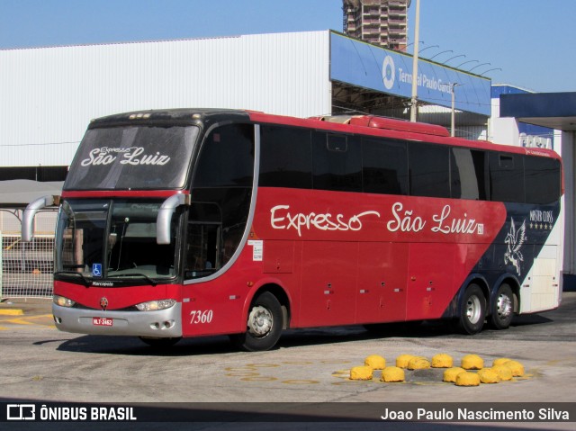 Expresso São Luiz 7360 na cidade de Goiânia, Goiás, Brasil, por Joao Paulo Nascimento Silva. Número da foto: #12353689.