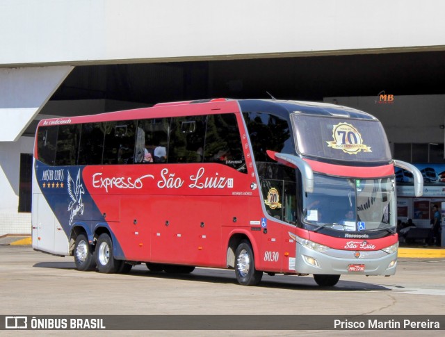 Expresso São Luiz 8030 na cidade de Goiânia, Goiás, Brasil, por Prisco Martin Pereira. Número da foto: #12351653.