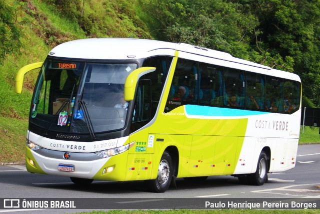 Costa Verde Transportes RJ 217.051 na cidade de Piraí, Rio de Janeiro, Brasil, por Paulo Henrique Pereira Borges. Número da foto: #12353694.