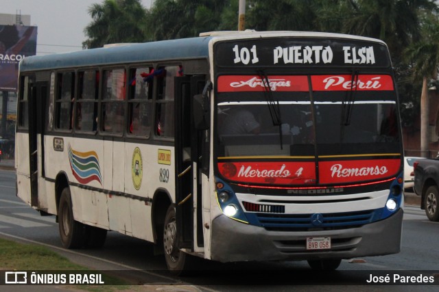 Cooperativa de Transporte Elseno Ko Che Ltda - Linea 101 829 na cidade de Mariano Roque Alonso, Central, Paraguai, por José Paredes. Número da foto: #12354684.
