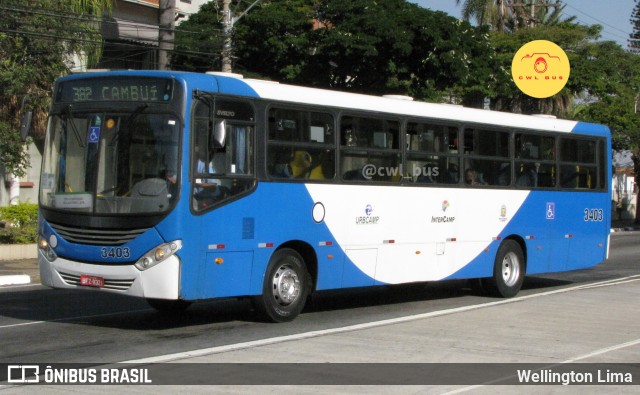 VB Transportes e Turismo 3403 na cidade de Campinas, São Paulo, Brasil, por Wellington Lima. Número da foto: #12354241.