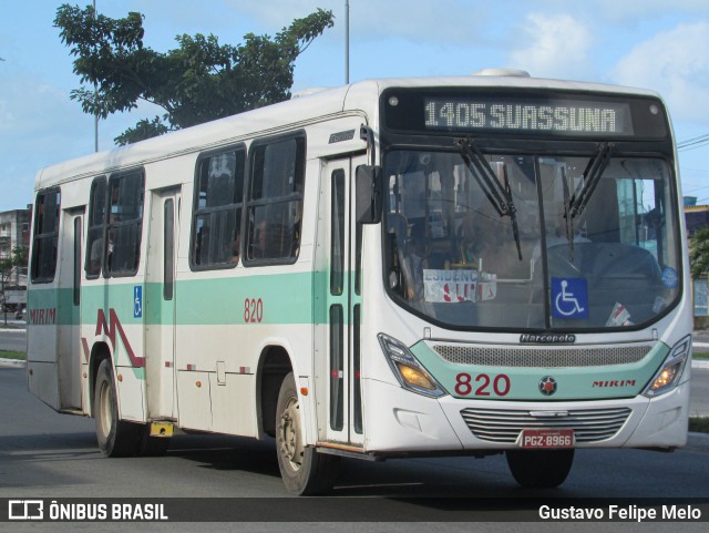 Viação Mirim 820 na cidade de Jaboatão dos Guararapes, Pernambuco, Brasil, por Gustavo Felipe Melo. Número da foto: #12353260.