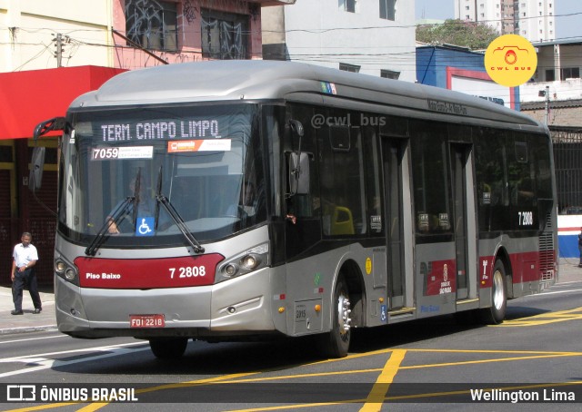 Viação Campo Belo 7 2808 na cidade de São Paulo, São Paulo, Brasil, por Wellington Lima. Número da foto: #12354232.