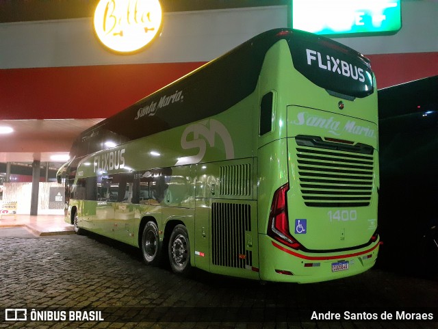 FlixBus Transporte e Tecnologia do Brasil 1400 na cidade de Pariquera-Açu, São Paulo, Brasil, por Andre Santos de Moraes. Número da foto: #12351955.