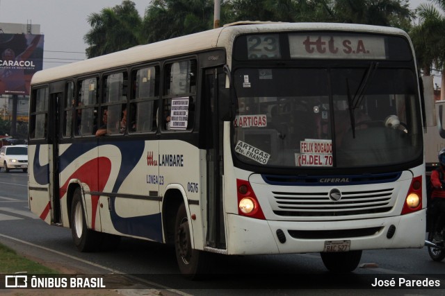 TTL S.A. - Transporte y Turismo Lambaré - Líneas 23-24-31 y 33 0676 na cidade de Mariano Roque Alonso, Central, Paraguai, por José Paredes. Número da foto: #12354410.