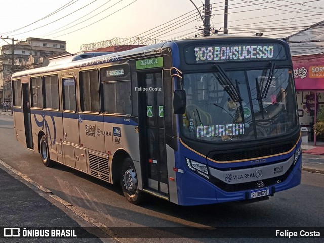Viação Vila Real B11560 na cidade de Rio de Janeiro, Rio de Janeiro, Brasil, por Felipe Costa. Número da foto: #12352325.