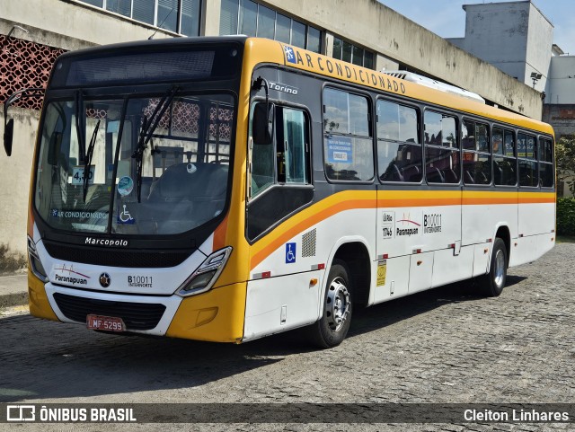 Transportes Paranapuan B10011 na cidade de Rio de Janeiro, Rio de Janeiro, Brasil, por Cleiton Linhares. Número da foto: #12354325.