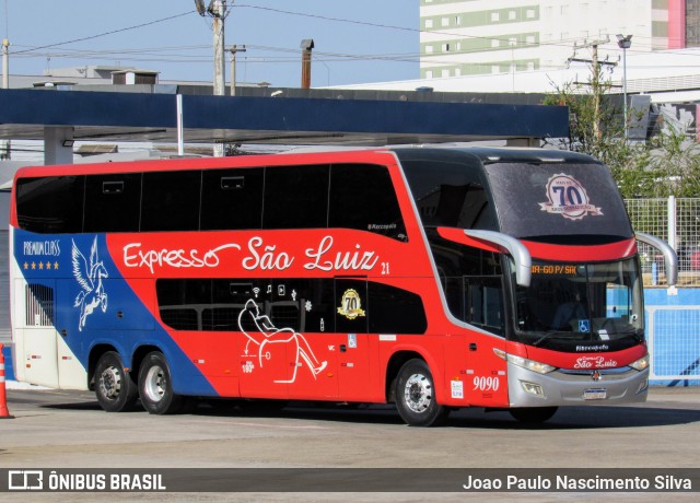 Expresso São Luiz 9090 na cidade de Goiânia, Goiás, Brasil, por Joao Paulo Nascimento Silva. Número da foto: #12353912.