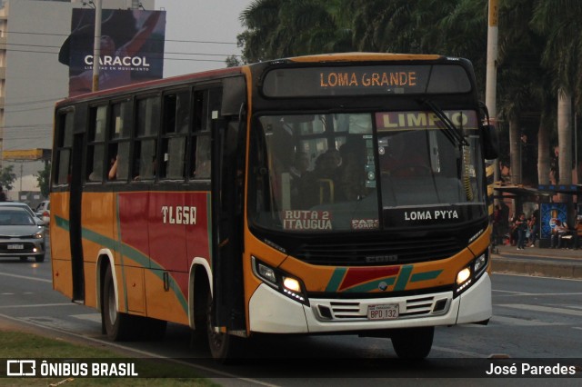 TLGSA - Transporte Loma Grande S.A. - Línea 132 > Transporte LomaGrandense S.A. 1270 na cidade de Mariano Roque Alonso, Central, Paraguai, por José Paredes. Número da foto: #12354727.