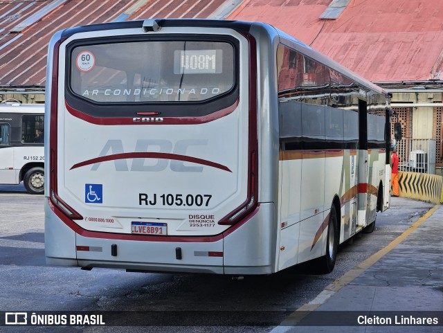 Auto Viação ABC RJ 105.007 na cidade de Niterói, Rio de Janeiro, Brasil, por Cleiton Linhares. Número da foto: #12354332.