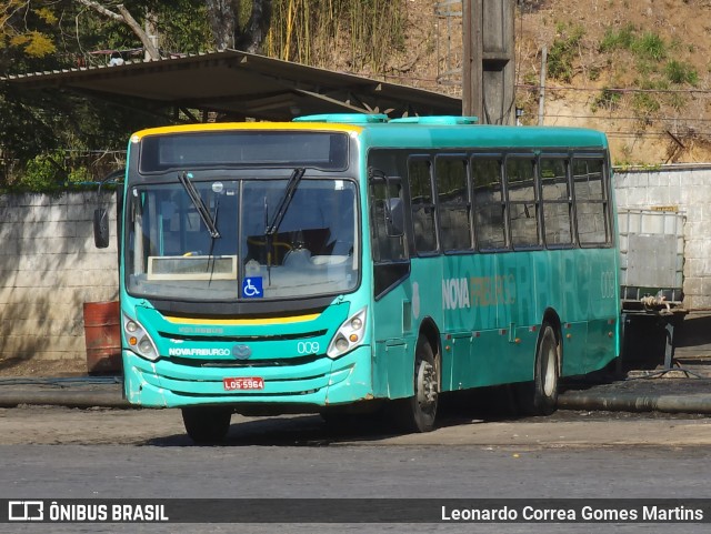 FAOL - Friburgo Auto Ônibus 009 na cidade de Nova Friburgo, Rio de Janeiro, Brasil, por Leonardo Correa Gomes Martins. Número da foto: #12352142.