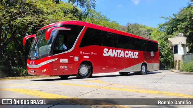 Viação Santa Cruz 21118 na cidade de São Paulo, São Paulo, Brasil, por Ronnie Damião. Número da foto: #12353561.