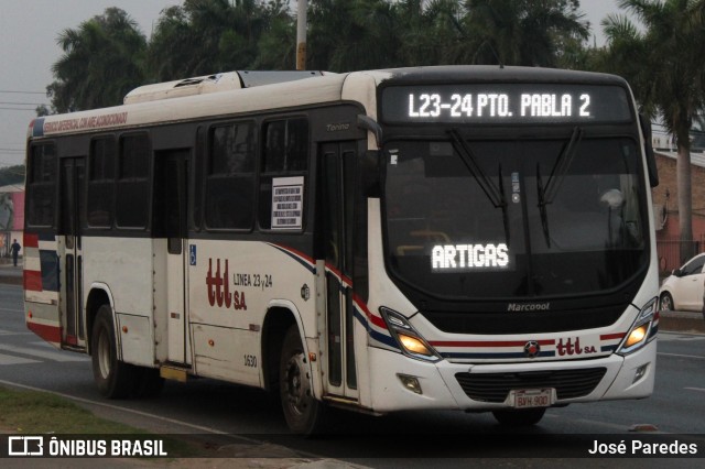 TTL S.A. - Transporte y Turismo Lambaré - Líneas 23-24-31 y 33 1630 na cidade de Mariano Roque Alonso, Central, Paraguai, por José Paredes. Número da foto: #12354453.