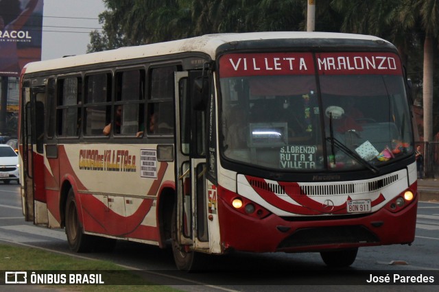 Ciudad de Villeta S.A. - Linea 232 54 na cidade de Mariano Roque Alonso, Central, Paraguai, por José Paredes. Número da foto: #12354596.