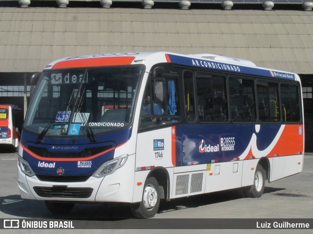 Viação Ideal B28555 na cidade de Rio de Janeiro, Rio de Janeiro, Brasil, por Luiz Guilherme. Número da foto: #12355935.