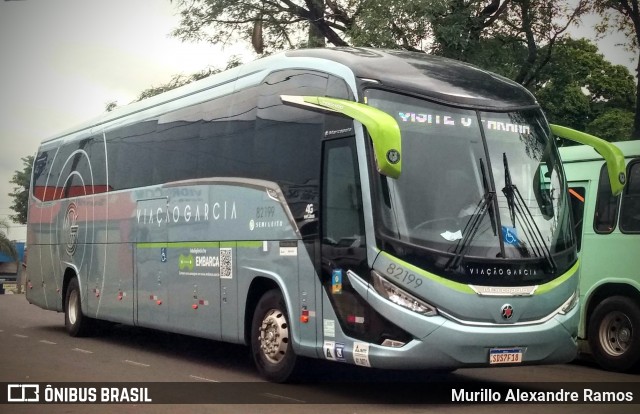 Viação Garcia 82199 na cidade de Jaú, São Paulo, Brasil, por Murillo Alexandre Ramos. Número da foto: #12354872.