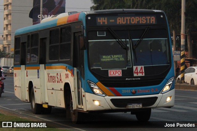 Ximex S.A. - Línea 44 2040 na cidade de Mariano Roque Alonso, Central, Paraguai, por José Paredes. Número da foto: #12356283.