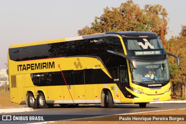Viação Nova Itapemirim 40176 na cidade de Brasília, Distrito Federal, Brasil, por Paulo Henrique Pereira Borges. Número da foto: #12356604.