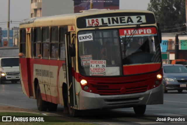Empresa de Transportistas Guarani S.R.L. - Línea 2y7 24 na cidade de Mariano Roque Alonso, Central, Paraguai, por José Paredes. Número da foto: #12355762.