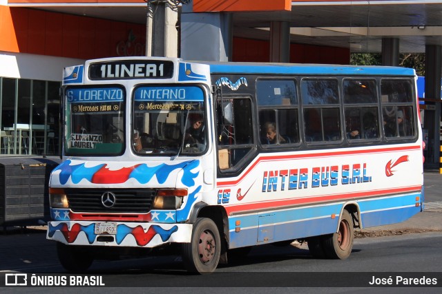 Inter Bus SRL - Linea 1 19 na cidade de San Lorenzo, Central, Paraguai, por José Paredes. Número da foto: #12356304.