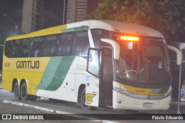 Empresa Gontijo de Transportes 18215 na cidade de Fortaleza, Ceará, Brasil, por Flávio Eduardo. Número da foto: #12356741.