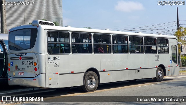 Transporte Coletivo Glória BL494 na cidade de Curitiba, Paraná, Brasil, por Lucas Weber Calizario. Número da foto: #12357924.