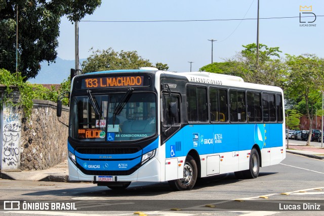 Viação Nossa Senhora das Graças A71614 na cidade de Rio de Janeiro, Rio de Janeiro, Brasil, por Lucas Diniz. Número da foto: #12357580.