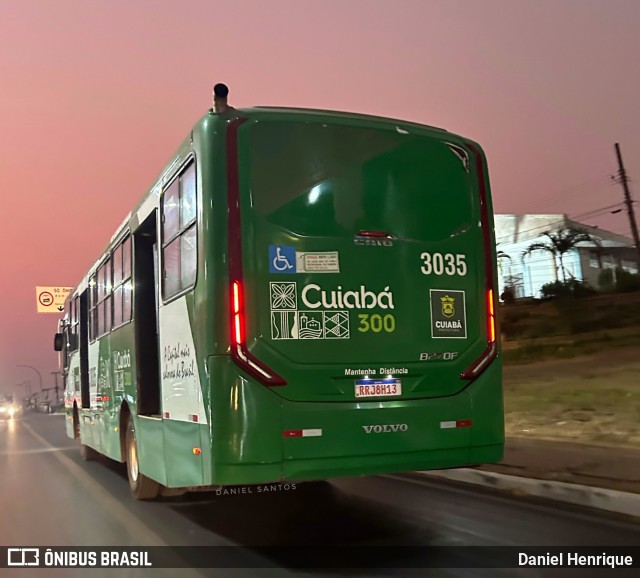 Expresso Caribus Transportes 3035 na cidade de Cuiabá, Mato Grosso, Brasil, por Daniel Henrique. Número da foto: #12357746.