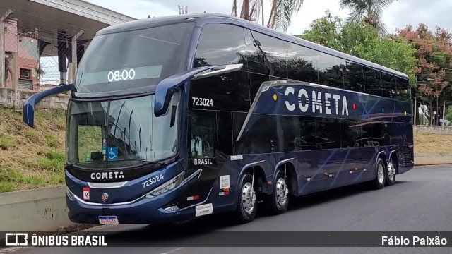 Viação Cometa 723024 na cidade de Ribeirão Preto, São Paulo, Brasil, por Fábio Paixão. Número da foto: #12357464.