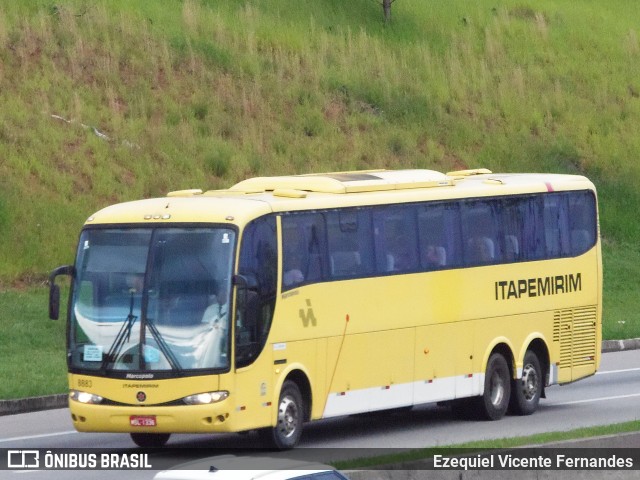 Viação Itapemirim 8883 na cidade de São José dos Campos, São Paulo, Brasil, por Ezequiel Vicente Fernandes. Número da foto: #12360405.