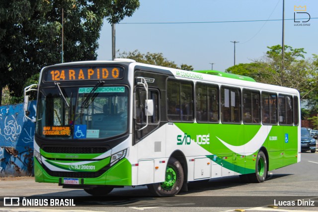 Viação São José RJ 200.101 na cidade de Rio de Janeiro, Rio de Janeiro, Brasil, por Lucas Diniz. Número da foto: #12357590.