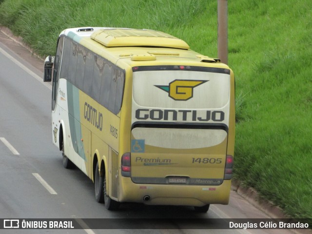 Empresa Gontijo de Transportes 14805 na cidade de Belo Horizonte, Minas Gerais, Brasil, por Douglas Célio Brandao. Número da foto: #12360313.