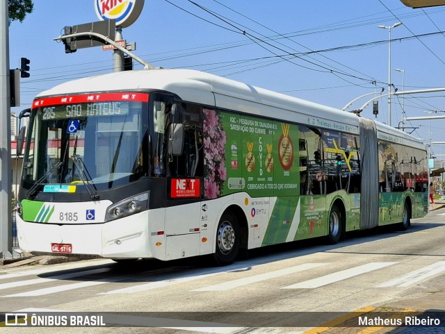 Next Mobilidade - ABC Sistema de Transporte 8185 na cidade de São Bernardo do Campo, São Paulo, Brasil, por Matheus Ribeiro. Número da foto: #12359174.