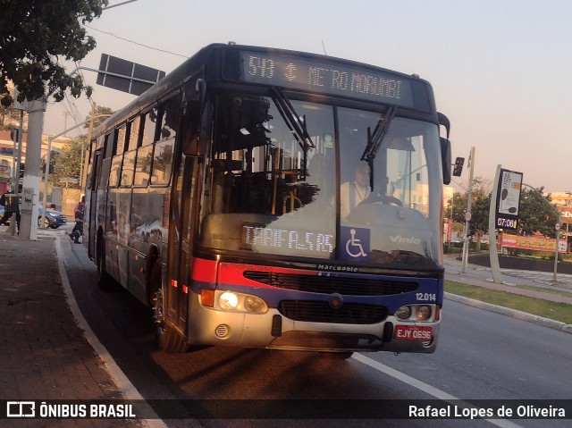 Auto Viação Bragança Metropolitana > Viação Raposo Tavares 12.014 na cidade de São Paulo, São Paulo, Brasil, por Rafael Lopes de Oliveira. Número da foto: #12362540.