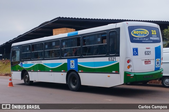 Viação Capital do Oeste 6321 na cidade de Cascavel, Paraná, Brasil, por Carlos Campos. Número da foto: #12360477.