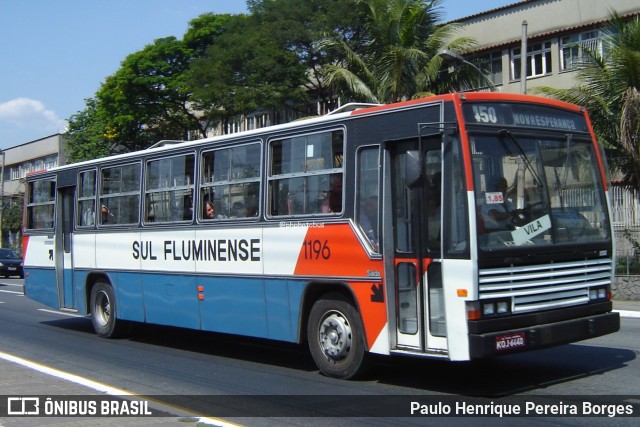 Viação Sul Fluminense 1196 na cidade de Volta Redonda, Rio de Janeiro, Brasil, por Paulo Henrique Pereira Borges. Número da foto: #12360909.