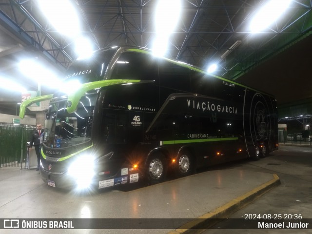 Viação Garcia 96140 na cidade de São Paulo, São Paulo, Brasil, por Manoel Junior. Número da foto: #12362185.