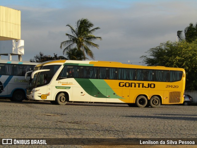 Empresa Gontijo de Transportes 21420 na cidade de Caruaru, Pernambuco, Brasil, por Lenilson da Silva Pessoa. Número da foto: #12364280.