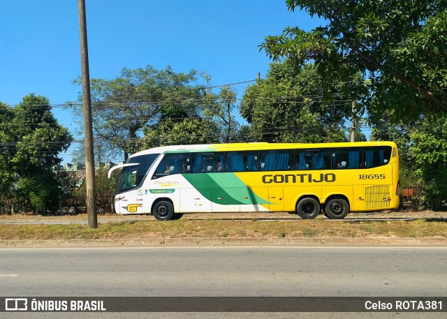 Empresa Gontijo de Transportes 18655 na cidade de Ipatinga, Minas Gerais, Brasil, por Celso ROTA381. Número da foto: #12365173.