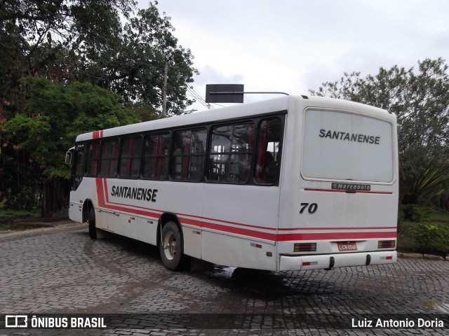 Viação Santanense 70 na cidade de Cataguases, Minas Gerais, Brasil, por Luiz Antonio Doria. Número da foto: #12363342.