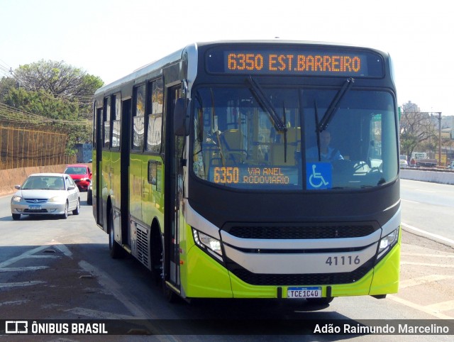 Urca Auto Ônibus 41116 na cidade de Belo Horizonte, Minas Gerais, Brasil, por Adão Raimundo Marcelino. Número da foto: #12362651.