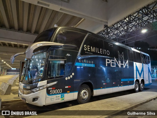Empresa de Ônibus Nossa Senhora da Penha 59003 na cidade de Santos, São Paulo, Brasil, por Guilherme Silva. Número da foto: #12362816.