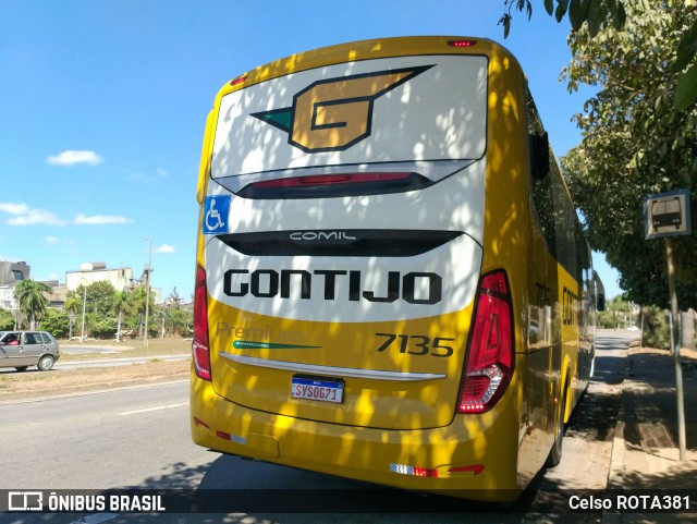 Empresa Gontijo de Transportes 7135 na cidade de Ipatinga, Minas Gerais, Brasil, por Celso ROTA381. Número da foto: #12362796.