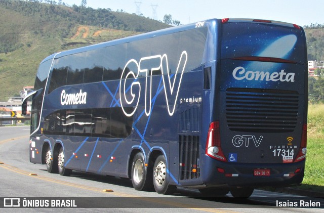 Viação Cometa 17314 na cidade de Santos Dumont, Minas Gerais, Brasil, por Isaias Ralen. Número da foto: #12365458.